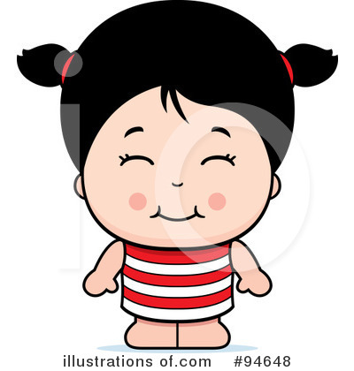 Asian Girl Clipart #94648 by Cory Thoman