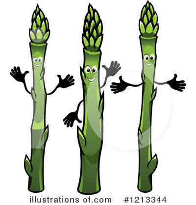 Royalty-Free (RF) Asparagus Clipart Illustration by Vector Tradition SM - Stock Sample #1213344
