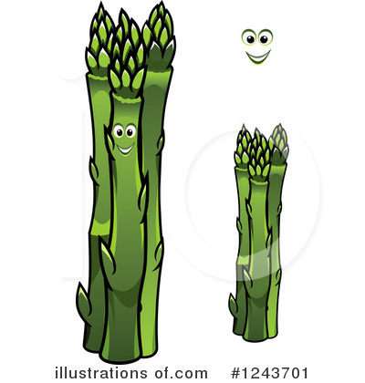 Royalty-Free (RF) Asparagus Clipart Illustration by Vector Tradition SM - Stock Sample #1243701