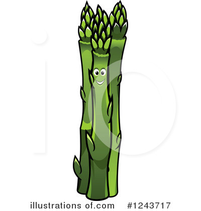 Royalty-Free (RF) Asparagus Clipart Illustration by Vector Tradition SM - Stock Sample #1243717