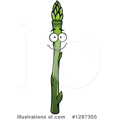 Royalty-Free (RF) Asparagus Clipart Illustration by Vector Tradition SM - Stock Sample #1287355