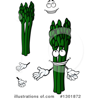 Royalty-Free (RF) Asparagus Clipart Illustration by Vector Tradition SM - Stock Sample #1301872