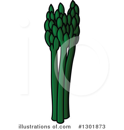 Royalty-Free (RF) Asparagus Clipart Illustration by Vector Tradition SM - Stock Sample #1301873