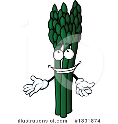 Royalty-Free (RF) Asparagus Clipart Illustration by Vector Tradition SM - Stock Sample #1301874