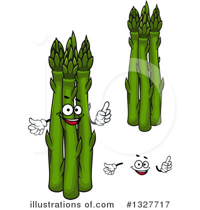 Royalty-Free (RF) Asparagus Clipart Illustration by Vector Tradition SM - Stock Sample #1327717