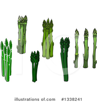 Royalty-Free (RF) Asparagus Clipart Illustration by Vector Tradition SM - Stock Sample #1338241