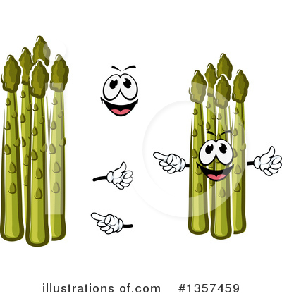 Royalty-Free (RF) Asparagus Clipart Illustration by Vector Tradition SM - Stock Sample #1357459