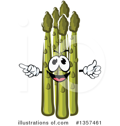 Royalty-Free (RF) Asparagus Clipart Illustration by Vector Tradition SM - Stock Sample #1357461
