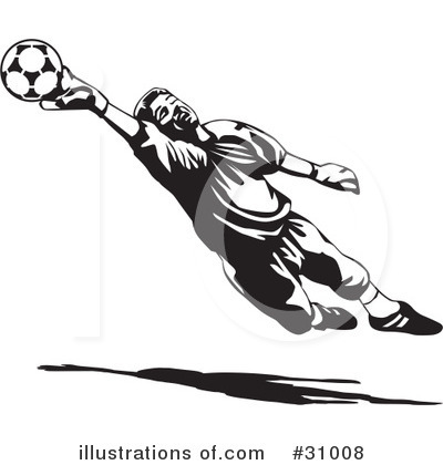 Royalty-Free (RF) Association Football Clipart Illustration by David Rey - Stock Sample #31008