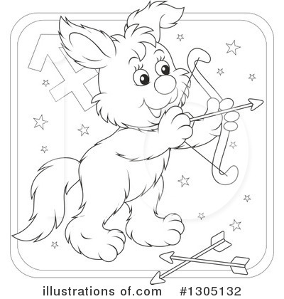 Astrology Dog Clipart #1305132 by Alex Bannykh