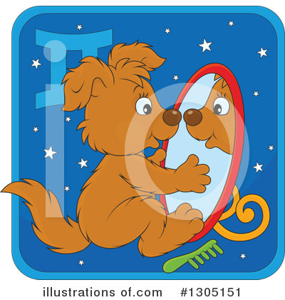 Astrology Dog Clipart #1305151 by Alex Bannykh