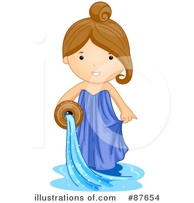 Royalty-Free (RF) Astrological Girl Clipart Illustration by BNP Design Studio - Stock Sample #87654