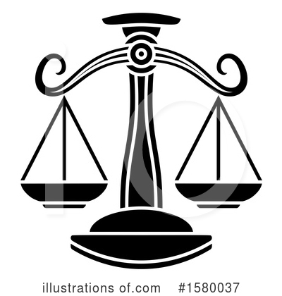 Scales Of Justice Clipart #1580037 by AtStockIllustration