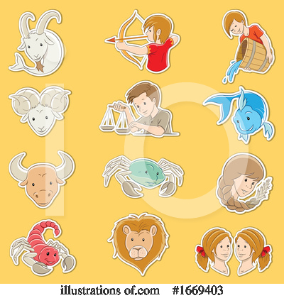 Royalty-Free (RF) Astrology Clipart Illustration by cidepix - Stock Sample #1669403