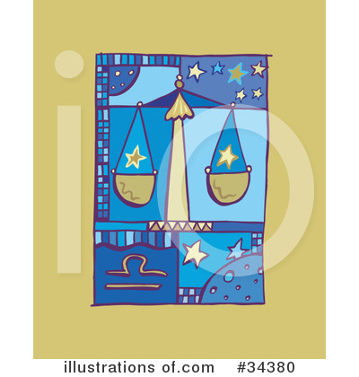 Royalty-Free (RF) Astrology Clipart Illustration by Lisa Arts - Stock Sample #34380