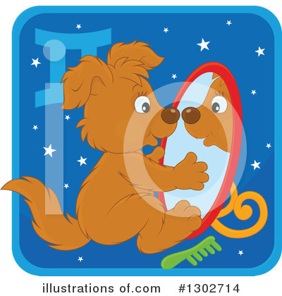 Astrology Dog Clipart #1302714 by Alex Bannykh