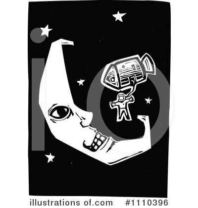 Royalty-Free (RF) Astronaut Clipart Illustration by xunantunich - Stock Sample #1110396