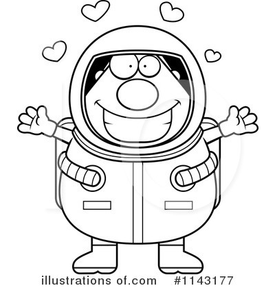Royalty-Free (RF) Astronaut Clipart Illustration by Cory Thoman - Stock Sample #1143177