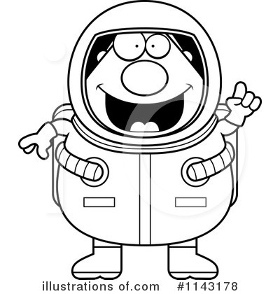 Royalty-Free (RF) Astronaut Clipart Illustration by Cory Thoman - Stock Sample #1143178