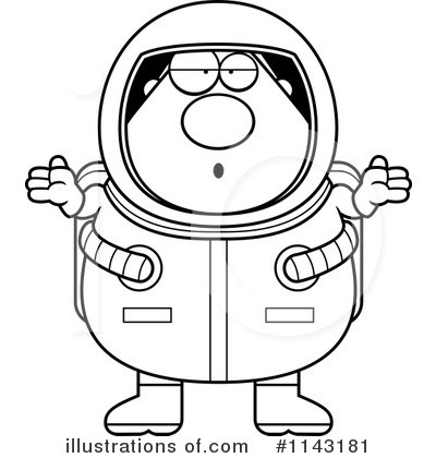 Royalty-Free (RF) Astronaut Clipart Illustration by Cory Thoman - Stock Sample #1143181