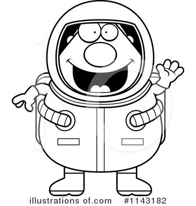Royalty-Free (RF) Astronaut Clipart Illustration by Cory Thoman - Stock Sample #1143182