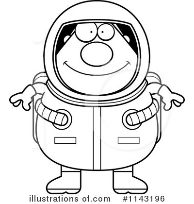 Royalty-Free (RF) Astronaut Clipart Illustration by Cory Thoman - Stock Sample #1143196