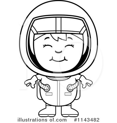 Royalty-Free (RF) Astronaut Clipart Illustration by Cory Thoman - Stock Sample #1143482