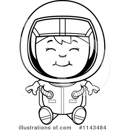 Royalty-Free (RF) Astronaut Clipart Illustration by Cory Thoman - Stock Sample #1143484