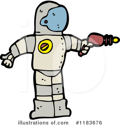 Royalty-Free (RF) Astronaut Clipart Illustration by lineartestpilot - Stock Sample #1183676