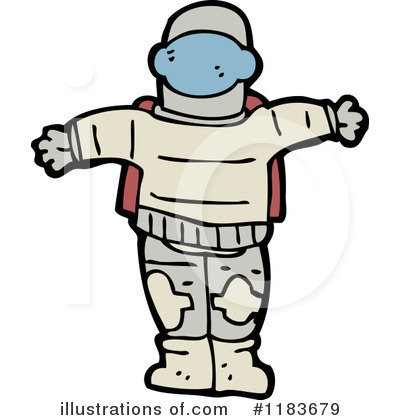 Royalty-Free (RF) Astronaut Clipart Illustration by lineartestpilot - Stock Sample #1183679