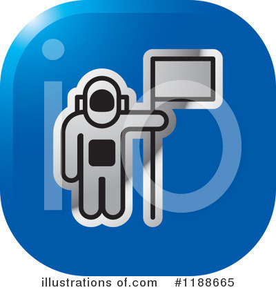 Royalty-Free (RF) Astronaut Clipart Illustration by Lal Perera - Stock Sample #1188665
