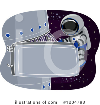 Royalty-Free (RF) Astronaut Clipart Illustration by BNP Design Studio - Stock Sample #1204798