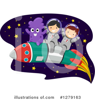 Royalty-Free (RF) Astronaut Clipart Illustration by BNP Design Studio - Stock Sample #1279163