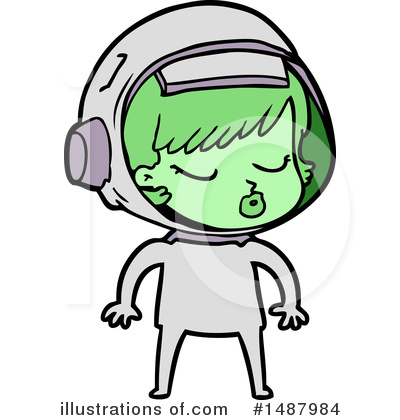 Astronaut Clipart #1487984 - Illustration by lineartestpilot