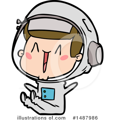 Royalty-Free (RF) Astronaut Clipart Illustration by lineartestpilot - Stock Sample #1487986