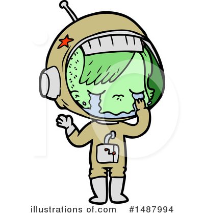 Royalty-Free (RF) Astronaut Clipart Illustration by lineartestpilot - Stock Sample #1487994