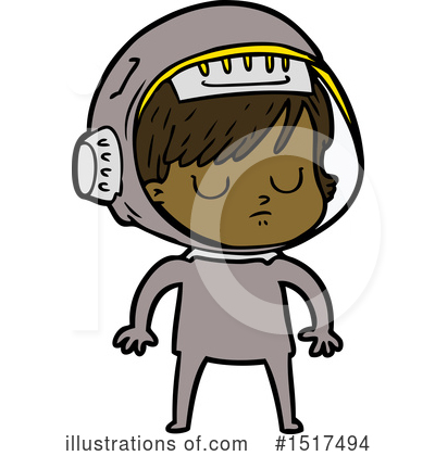 Royalty-Free (RF) Astronaut Clipart Illustration by lineartestpilot - Stock Sample #1517494