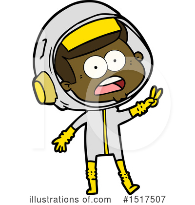 Royalty-Free (RF) Astronaut Clipart Illustration by lineartestpilot - Stock Sample #1517507