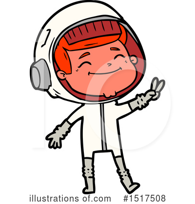 Royalty-Free (RF) Astronaut Clipart Illustration by lineartestpilot - Stock Sample #1517508