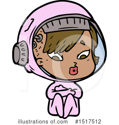 Royalty-Free (RF) Astronaut Clipart Illustration by lineartestpilot - Stock Sample #1517512