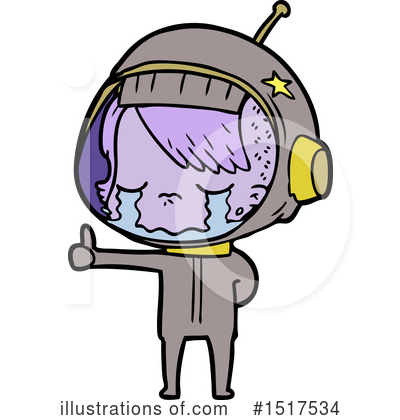 Royalty-Free (RF) Astronaut Clipart Illustration by lineartestpilot - Stock Sample #1517534