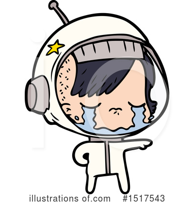 Royalty-Free (RF) Astronaut Clipart Illustration by lineartestpilot - Stock Sample #1517543
