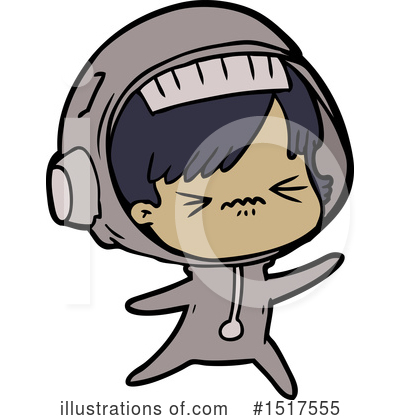 Royalty-Free (RF) Astronaut Clipart Illustration by lineartestpilot - Stock Sample #1517555