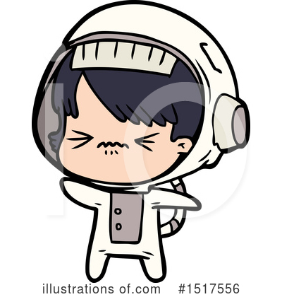 Royalty-Free (RF) Astronaut Clipart Illustration by lineartestpilot - Stock Sample #1517556