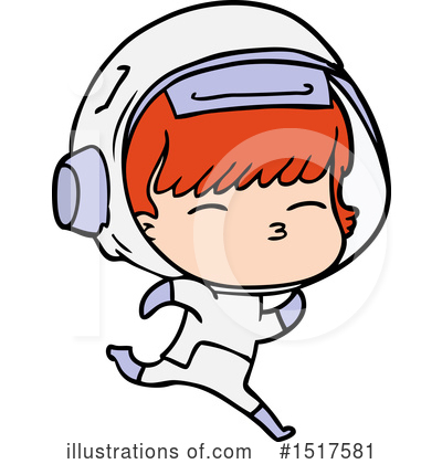 Royalty-Free (RF) Astronaut Clipart Illustration by lineartestpilot - Stock Sample #1517581