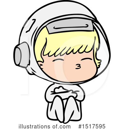 Royalty-Free (RF) Astronaut Clipart Illustration by lineartestpilot - Stock Sample #1517595
