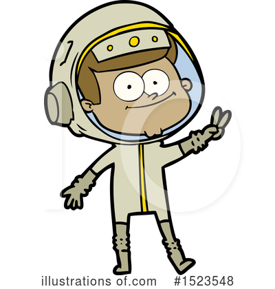 Royalty-Free (RF) Astronaut Clipart Illustration by lineartestpilot - Stock Sample #1523548