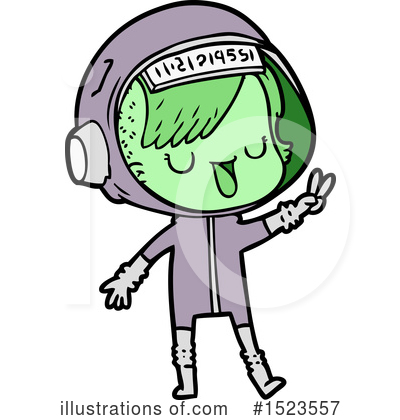 Royalty-Free (RF) Astronaut Clipart Illustration by lineartestpilot - Stock Sample #1523557