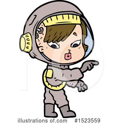 Royalty-Free (RF) Astronaut Clipart Illustration by lineartestpilot - Stock Sample #1523559