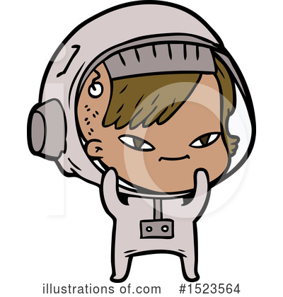 Royalty-Free (RF) Astronaut Clipart Illustration by lineartestpilot - Stock Sample #1523564